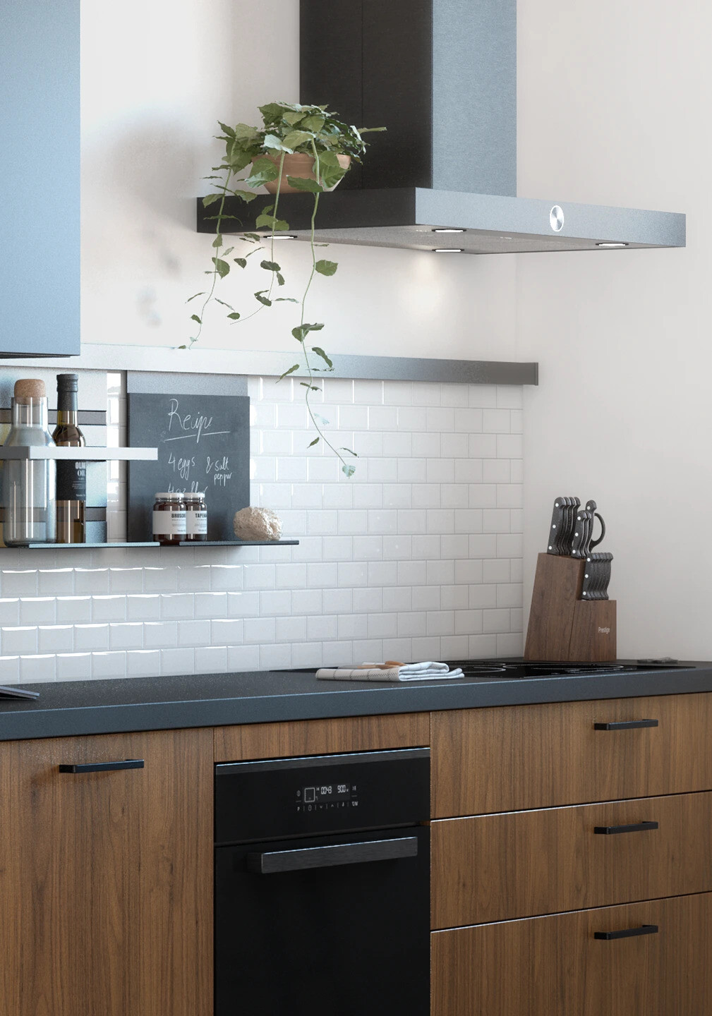 VALENTINA Noyer et Noir Mat